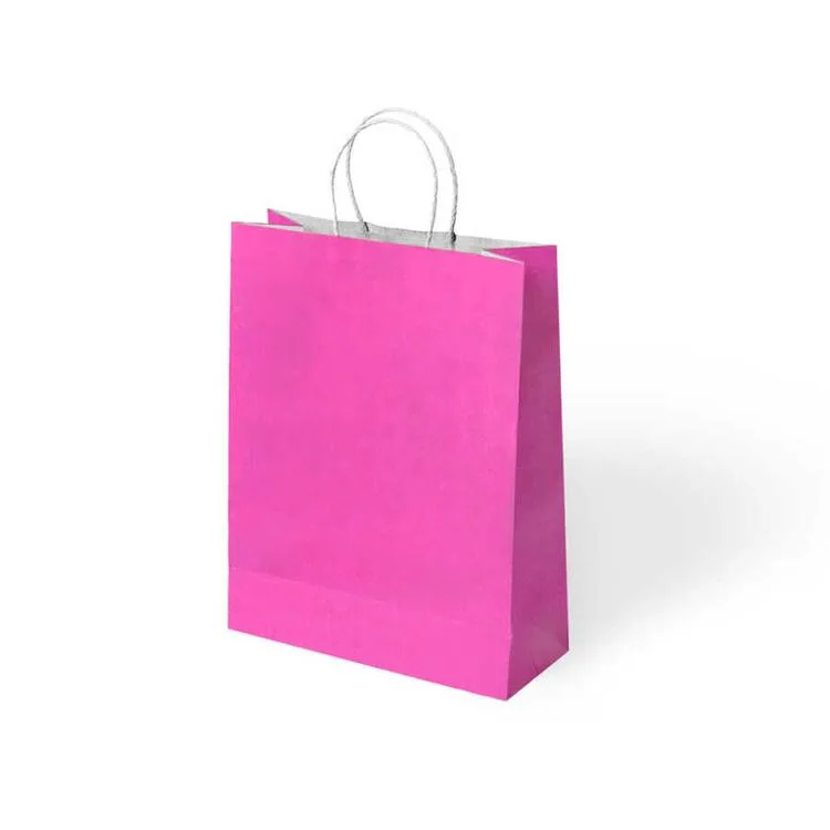 KİKA 1000478 BÜKÜM SAPLI 25x12x31cm HEDİYELİK KAĞIT ÇANTA FUŞYA - TEKLİ