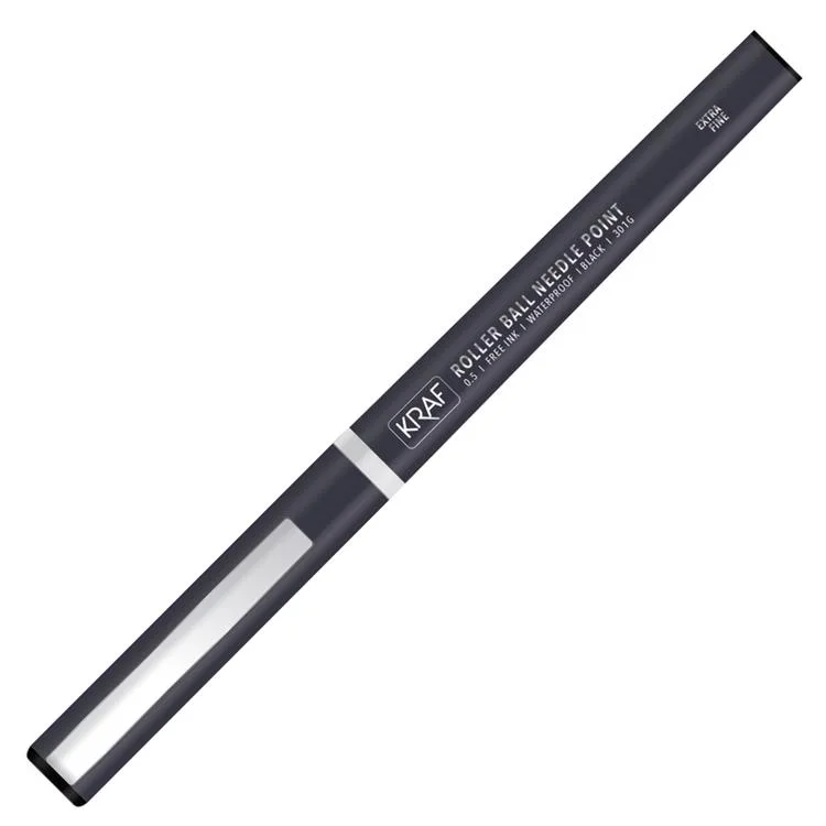 KRAF 301G İĞNE UÇ ROLLER KALEM 0.5 SİYAH