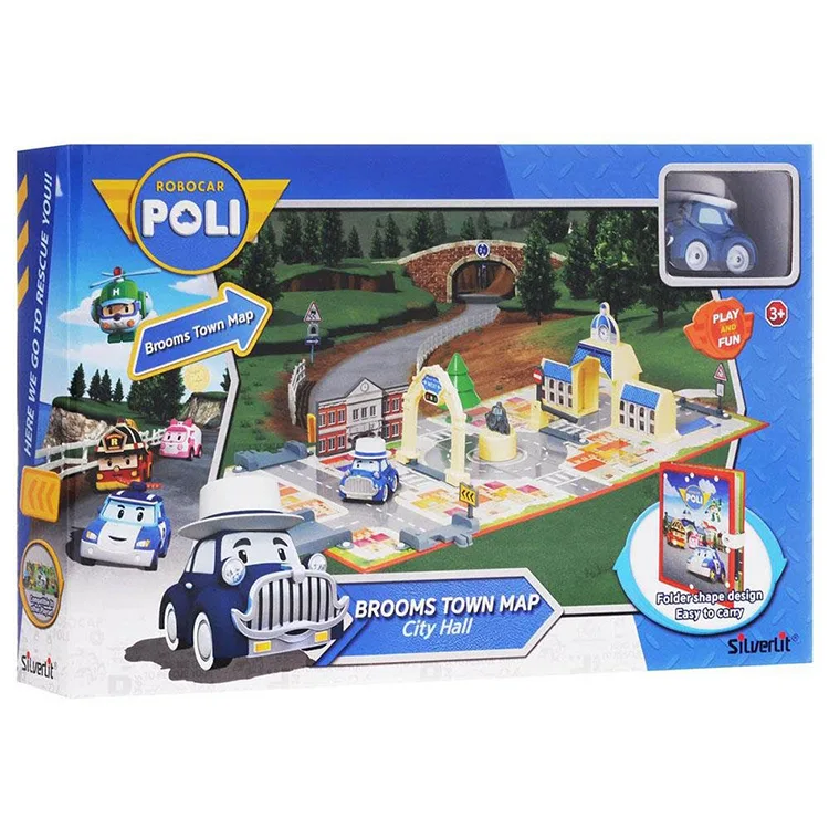 NECO-POLI 83279 POLİ KİTAP KASABA BELEDİYE BİNASI OYUN SETİ