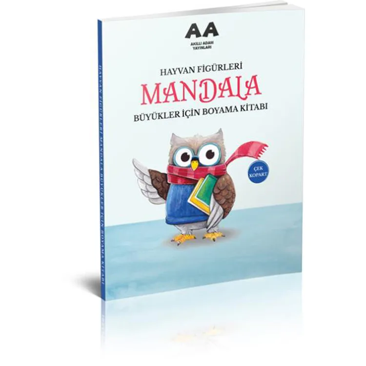 HAYVAN FİGÜRLERİ BÜYÜKLER İÇİN MANDALA BOYAMA KİTABI
