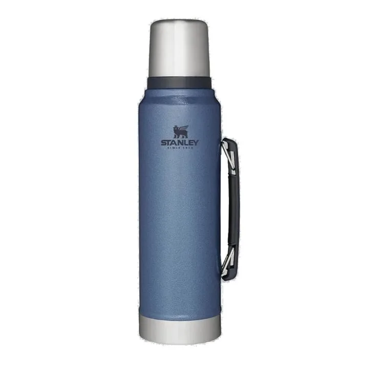 STANLEY 10-08266-058 THE LEGENDARY CLASSIC BOTTLE 1 L. PASLANMAZ ÇELİK TERMOS PETROL MAVİ