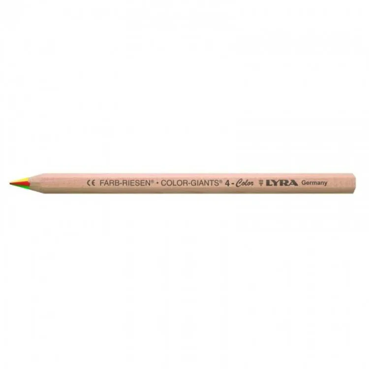 LYRA COLOR GIATNS 4 RENKLİ KURU BOYA KALEMİ - TEKLİ