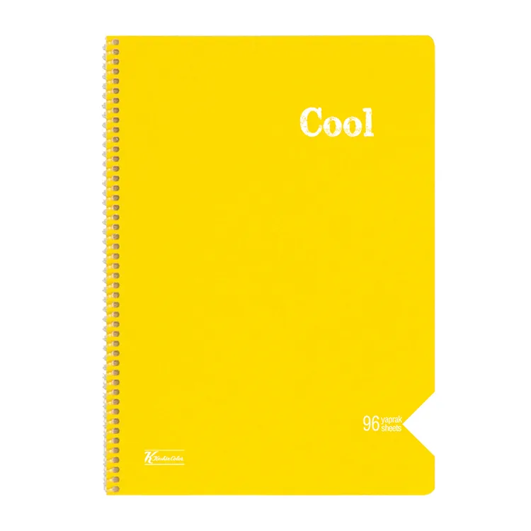 KESKİN COOL PP KAPAK SPİRALLİ DEFTER A4 96 YP. ÇİZGİSİZ