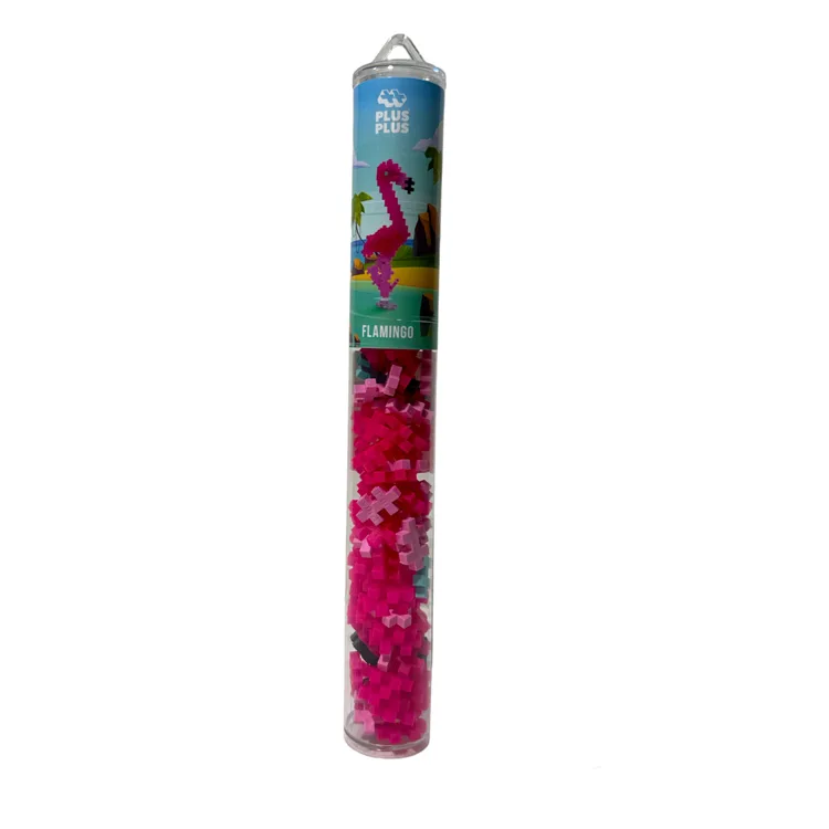 PLUS-PLUS 4242 FLAMINGO MİNİ MİX BLOK PUZZLE YAPI SETİ 100 PARÇA TÜP