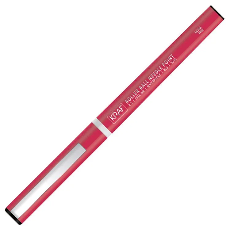KRAF 301G İĞNE UÇ ROLLER KALEM 0.5 KIRMIZI