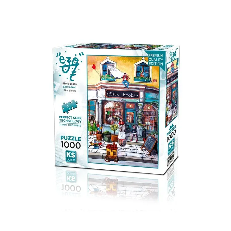 KS GAMES 20852 BLACK BOOKS 68x48cm YAPBOZ/PUZZLE 1000 PARÇA