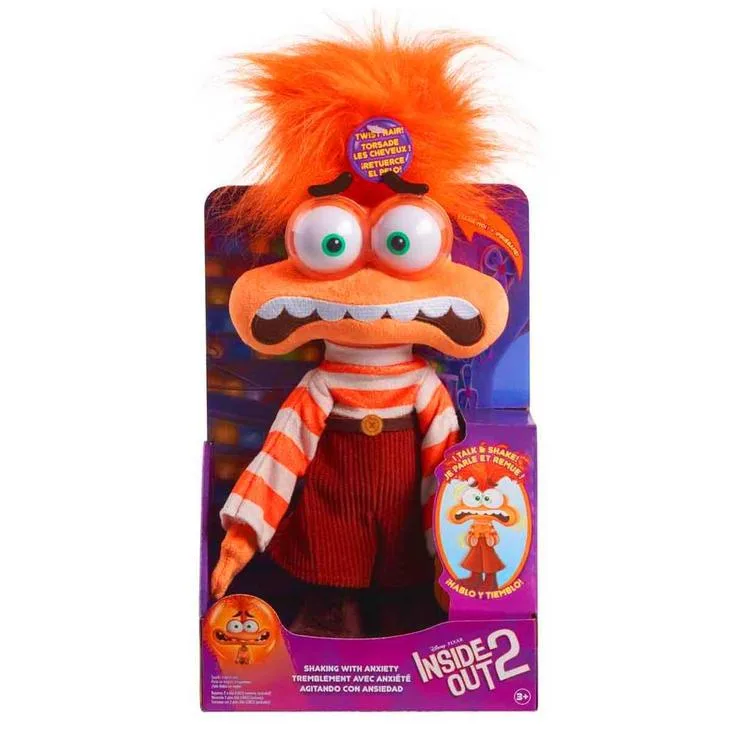 GIOCHI NDN03000 INSIDE OUT 2 PELUŞ SESLİ HAREKETLİ ANXIETY ENDİŞE 3+