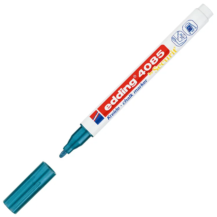 EDDING 4085 CHALK LİKİT TEBEŞİR KALEMİ METALİK MAVİ