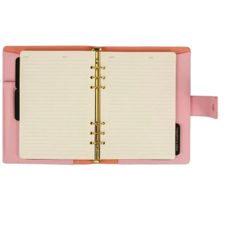 VICTORIA'S JOURNALS 124-1129 14.8x21cm SMYTH ORGANISER HAFTALIK TARİHSİZ AJANDA - PEMBE