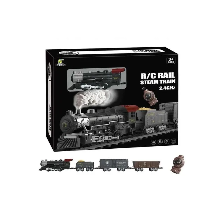BAŞEL OYUNCAK 1613C SESLİ IŞIKLI KUMANDALI 30 PARÇA BIG SCALE STEAM TRAIN SET 3+