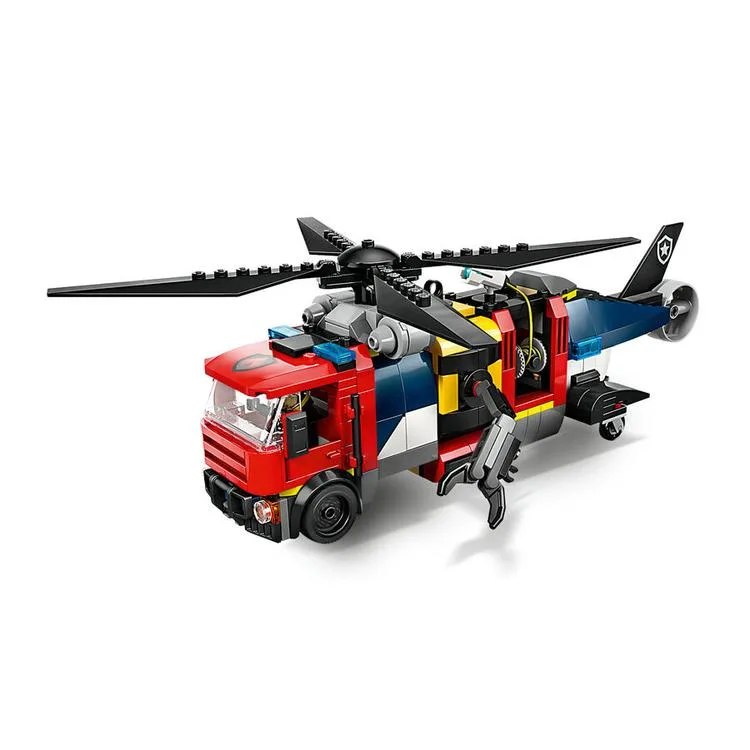 LEGO CITY 60462 HELICOPTER FIRE ENGINE & SUBMARINE REMIX 874 PARÇA 7+