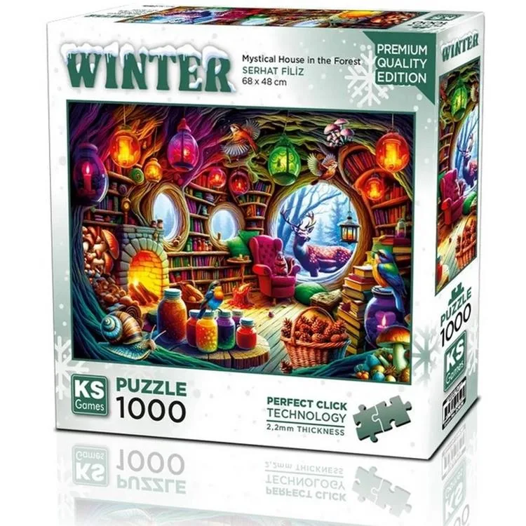 KS GAMES 20826 MYSTICAL HOUSE İN THE FOREST 68x48cm YAPBOZ/PUZZLE 1000 PARÇA