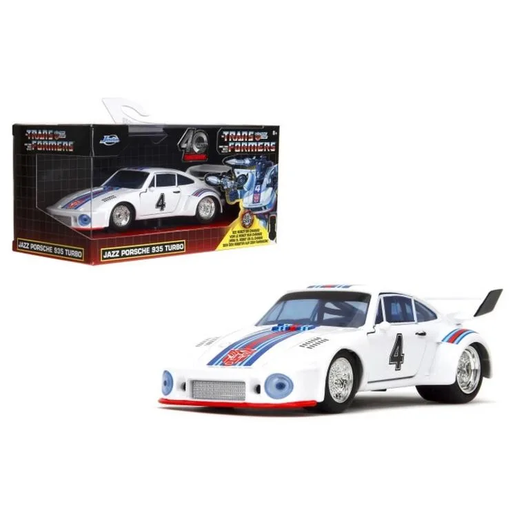 SİMBA JADA 3112010 TRANSFORMES 1:32 G1 JAZZ PORSCHE 935 TURBO DIE CAST METAL ARABA 8+