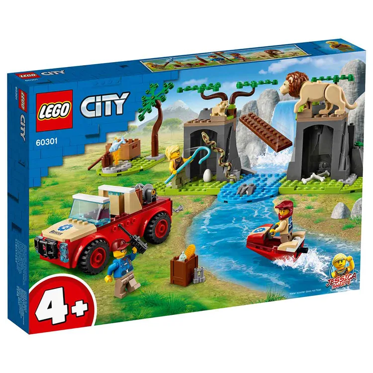 LEGO 60301 CİTY VAHŞİ HAYVAN KURTARMA JİPİ 157 PARÇA 4+