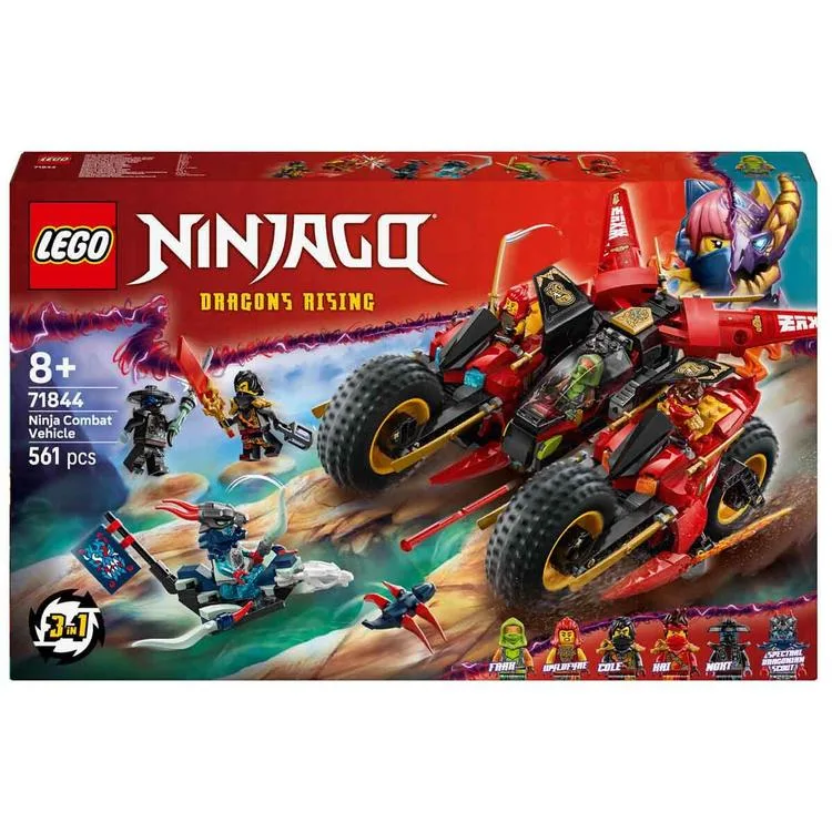 LEGO 71844 NINJAGO 3IN1 NİNJA COMBAT VEHICLE 561 PARÇA 8+