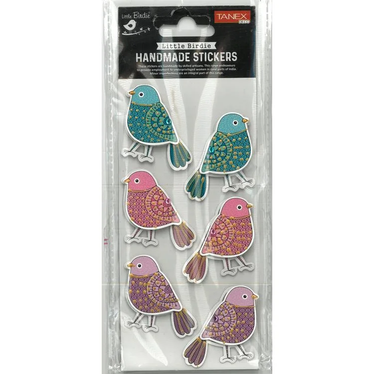 TANEX HANDMADE TNX-28018 DEKORATİF ETİKETLER - TAŞLI GÜVERCİN SERİSİ STICKER - TEKLİ