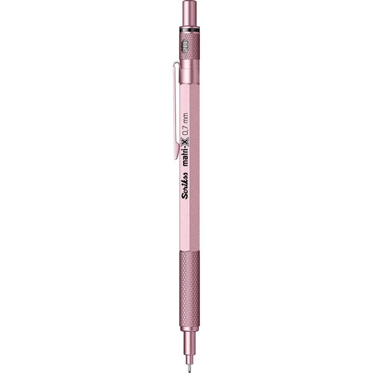 SCRIKSS MATRI-X VERSATİL KALEM 0.7 ŞEFFAF AMBALAJ METALİK AÇIK PEMBE