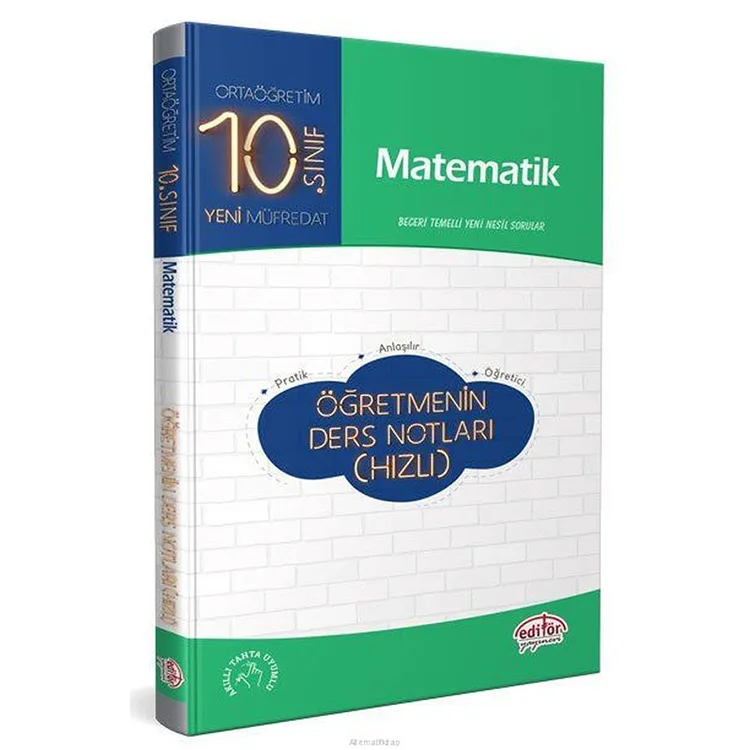 EDİTÖR 10. SINIF MATEMATİK HIZLI ÖĞRENİM DERS NOTLARI