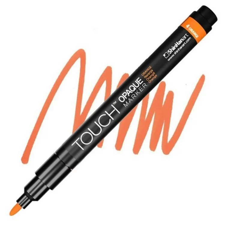 TOUCH OPAQUE SU BAZLI MARKER KALEM 0.8-1.3mm - FINE PACK ORANGE 4 - SH8613003-2002