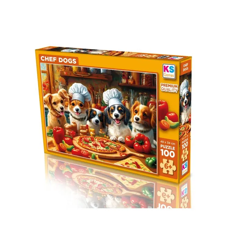 KS GAMES 31501 CHEF DOGS 34x48cm YAPBOZ/PUZZLE 100 PARÇA