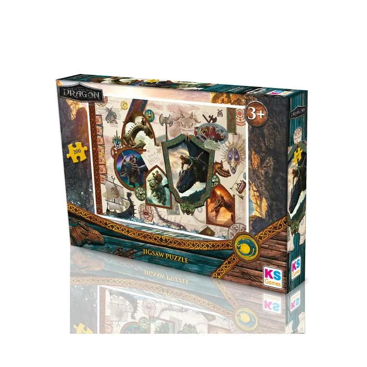 KS GAMES HD113 HOW TO TRAIN YOUR DRAGON 34x48cm YAPBOZ/PUZZLE 200 PARÇA
