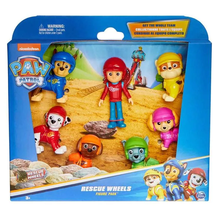 SPIN MASTER 6070443 PAW PATROL RESCUE WHEELS 7 FİGÜRLÜ OYUN SETİ