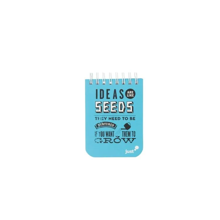 DEFFTER JUST SPRİRALLİ SERT KAPAK BLOKNOT A7 (7.5x10cm) ÇİZGİSİZ (DÜZ) DEFTER 80 YP.- SEEDS