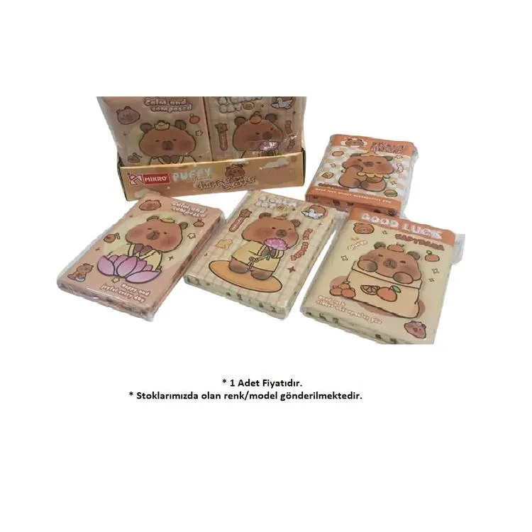 MİKRO PF-140 PUFFY CIPPER BEAVER CAPYBARA NOT DEFTERİ 96 YP. ÇİZGİLİ - TEKLİ