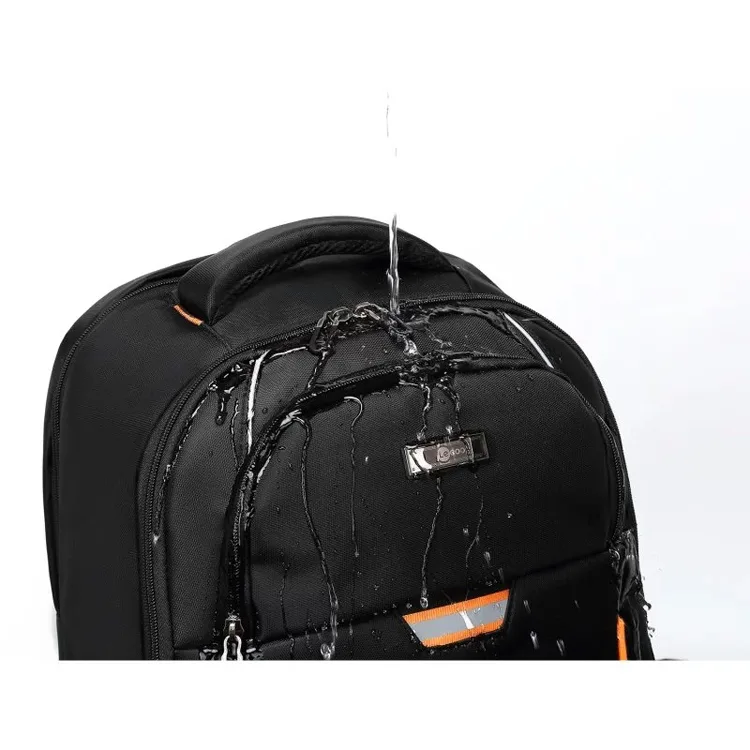 LENOVA LECOO BG03 17 İNÇ LAPTOP BÖLMELİ ÇOK FONKSİYONLU WATERPROOF SIRT ÇANTASI SİYAH