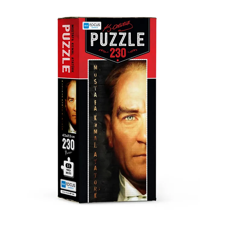 BLUE FOCUS BF164 MUSTAFA KEMAL ATATÜRK PUZZLE YAPBOZ 47,5x21,5cm 230 PARÇA
