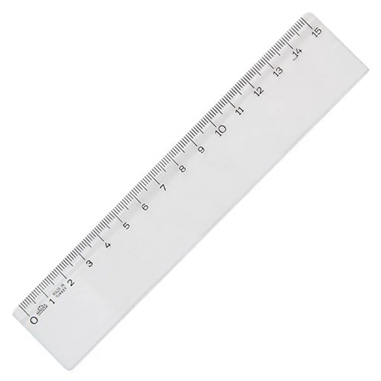 HATAS 0140 GENİŞ PLASTİK BÜRO CETVELİ 15CM
