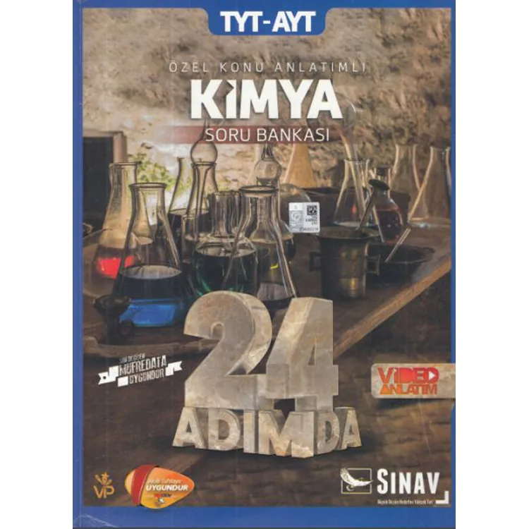 SINAV TYT AYT 24 ADIMDA KİMYA ÖZEL KONU ANLATIMLI SORU BANKASI