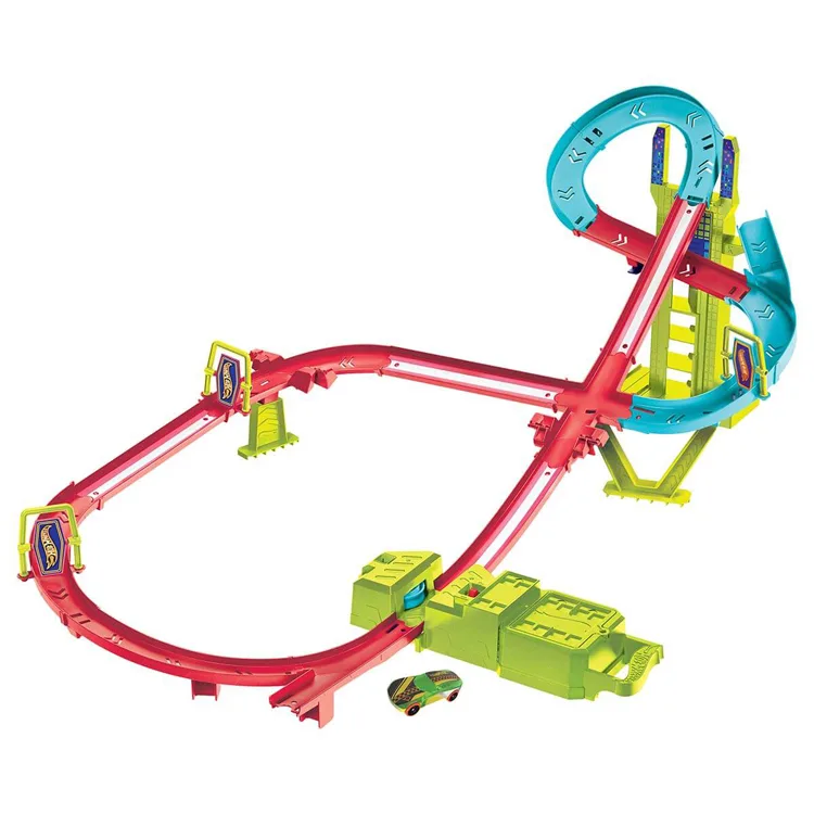 MATTEL HPC07 HOT WHEELS NEON YARIŞLAR ÇOKLU YARIŞ HEYACANI PİST OYUN SETİ
