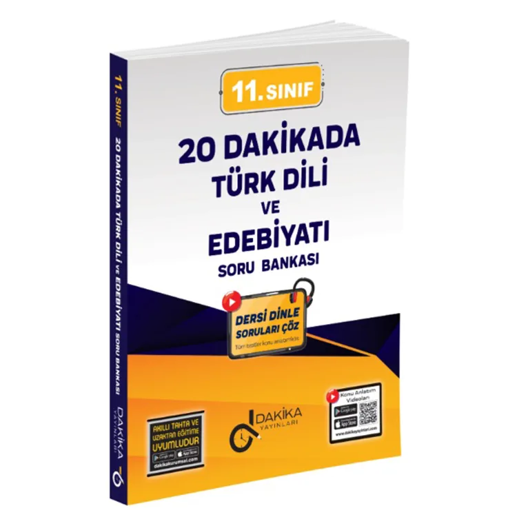 DAKİKA 11. SINIF 20 DAKİKADA TÜRK DİLİ VE EDEBİYATI SORU BANKASI