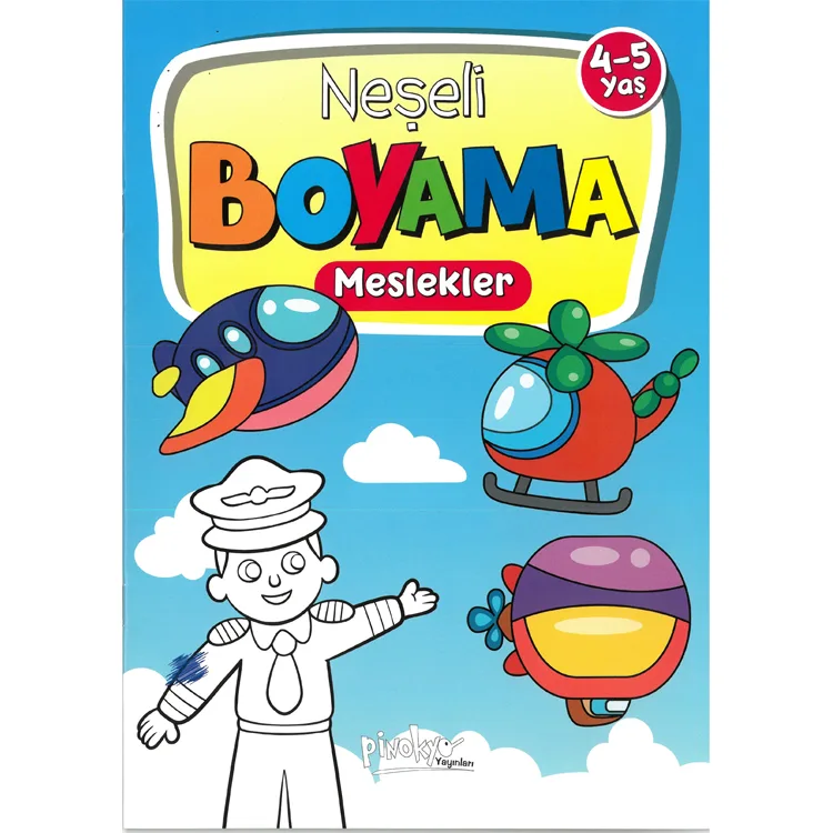 NEŞELİ BOYAMA KİTABIM 4-5 YAŞ 6 KİTAP SET