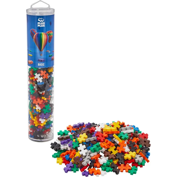 PLUS-PLUS 4185 BASIC MİNİ MİX BLOK PUZZLE YAPI SETİ 240 PARÇA TÜP