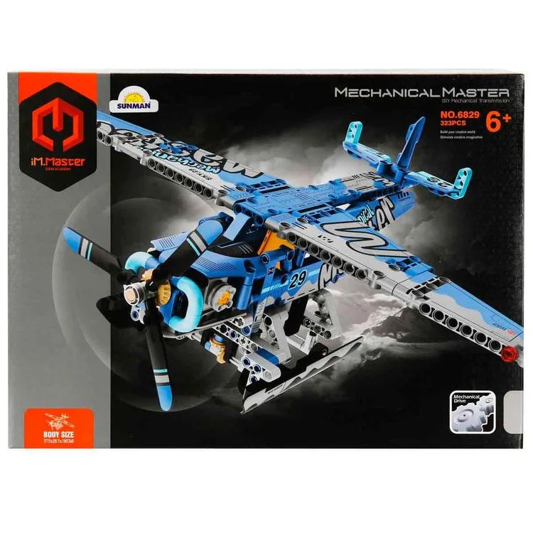 SUNMAN İM. MASTER NO.6829 DENİZ UÇAĞI MAVİ LEGO YAPIM SETİ 323 PARÇA 6+