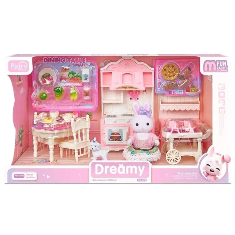 MEGA 6719 BAY DREAMY MINI AKSESUARLI BÜYÜK MUTFAK OYUN SETİ 3+