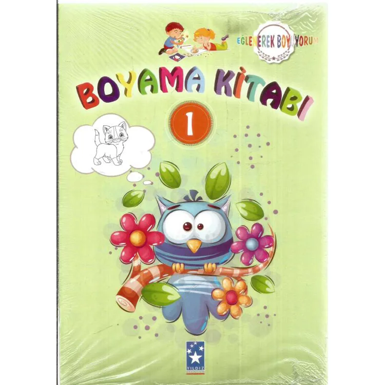 YILDIZ İNCE BOYAMA KİTABI 10'LU YEŞİL