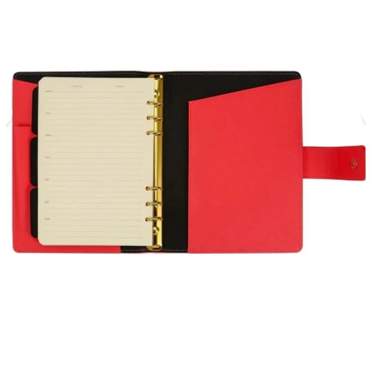 VICTORIA'S JOURNALS 124-1130 14.8x21cm SMYTH ORGANISER HAFTALIK TARİHSİZ AJANDA - KIRMIZI