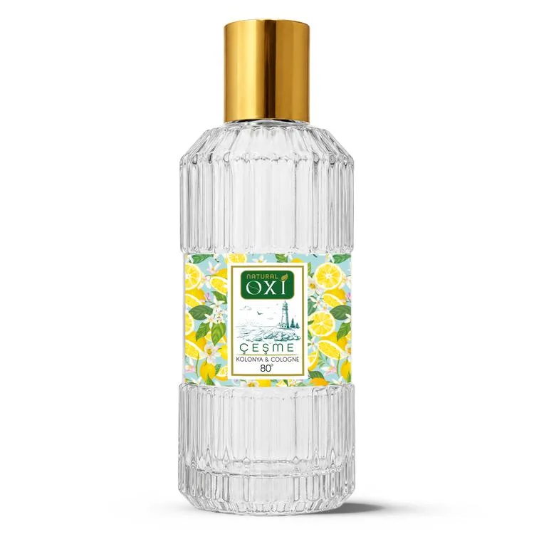 OXİ NATURAL PREMİUM 80° KOLONYA 220ML CAM ŞİŞE KUTULU - ÇEŞME