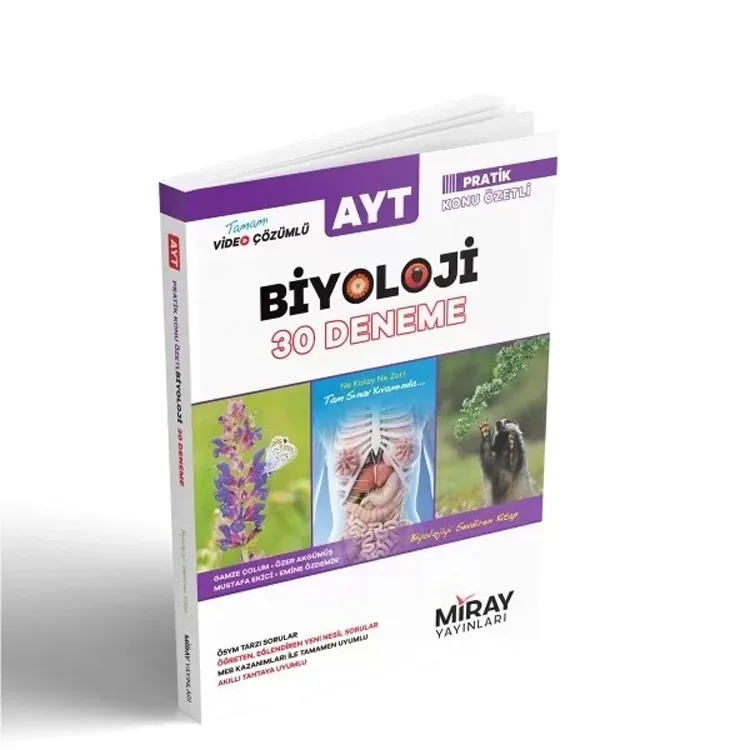 MİRAY YAYINLARI AYT BİYOLOJİ 30 DENEME