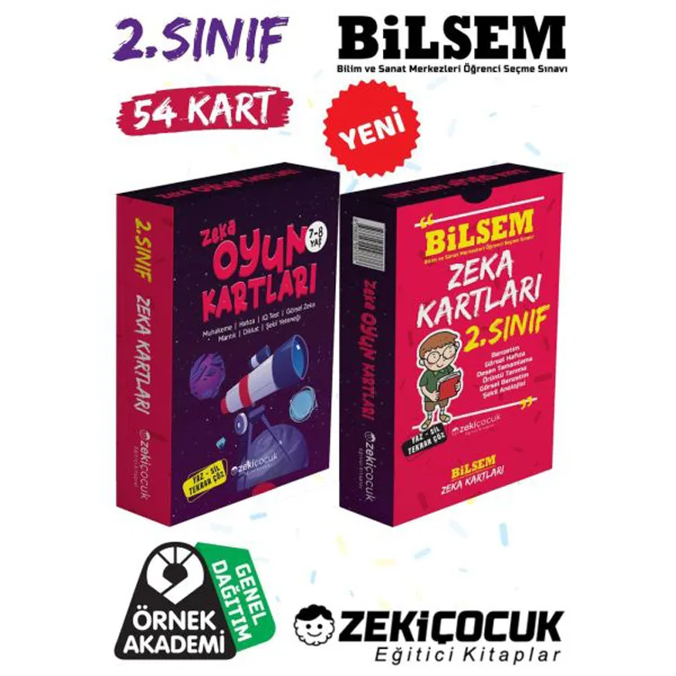ZEKİ ÇOCUK 2.SINIF BİLSEM ZEKA KARTLARI