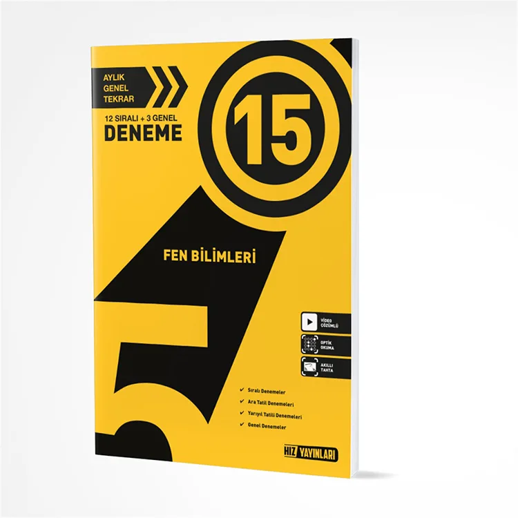 HIZ 5. SINIF FEN BİLİMLERİ 15'Lİ DENEME