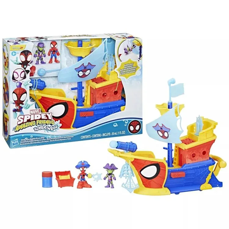 HASBRO SPIDER MAN G0666 SPIDEY AND HIS AMAZING FRIENDS KORSAN GEMİSİ OYUN SETİ 3+