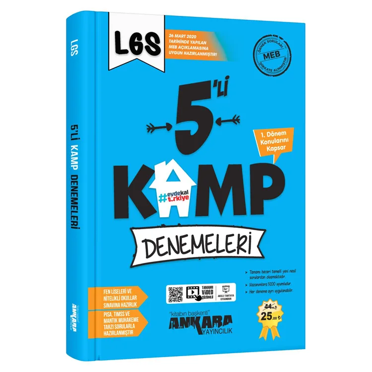 ANKARA YAYINLARI LGS 5'Lİ KAMP DENEMELERİ