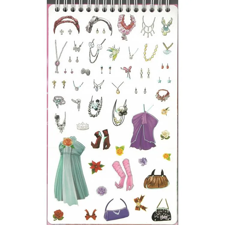 GIPTA STYLE ON K9007 STICKERLI MODA TASARIM DEFTERİ 14X24 SKETCH BOOK
