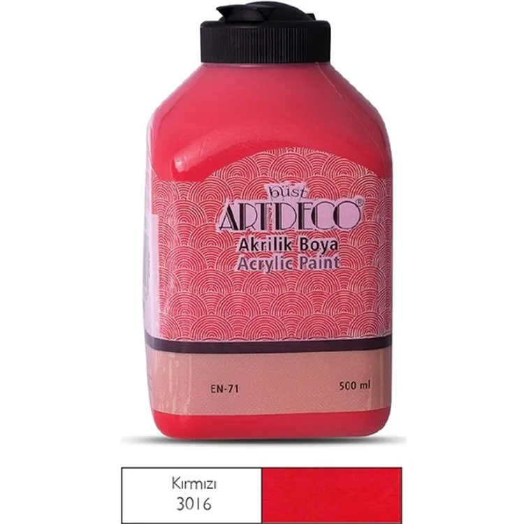 ARTDECO AKRİLİK BOYA 500 ML. KIRMIZI