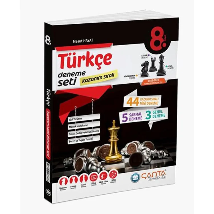 ÇANTA 8. SINIF LGS TÜRKÇE KAZANIM SIRALI DENEME SETİ