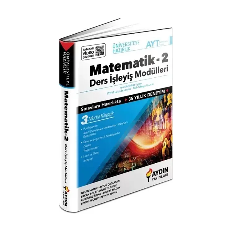 AYDIN ÜNİVERSİTEYE HAZIRLIK AYT MATEMATİK DERS İŞLEYİŞ MODÜLLERİ 2. KİTAP